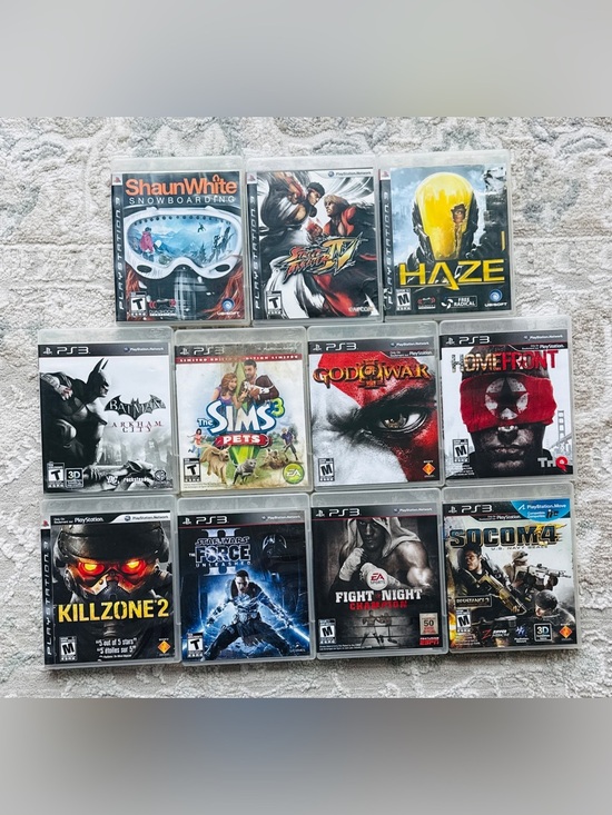 Sony Other - PS3 11 Games Lot: God of War - Fight Night - Killzone 2